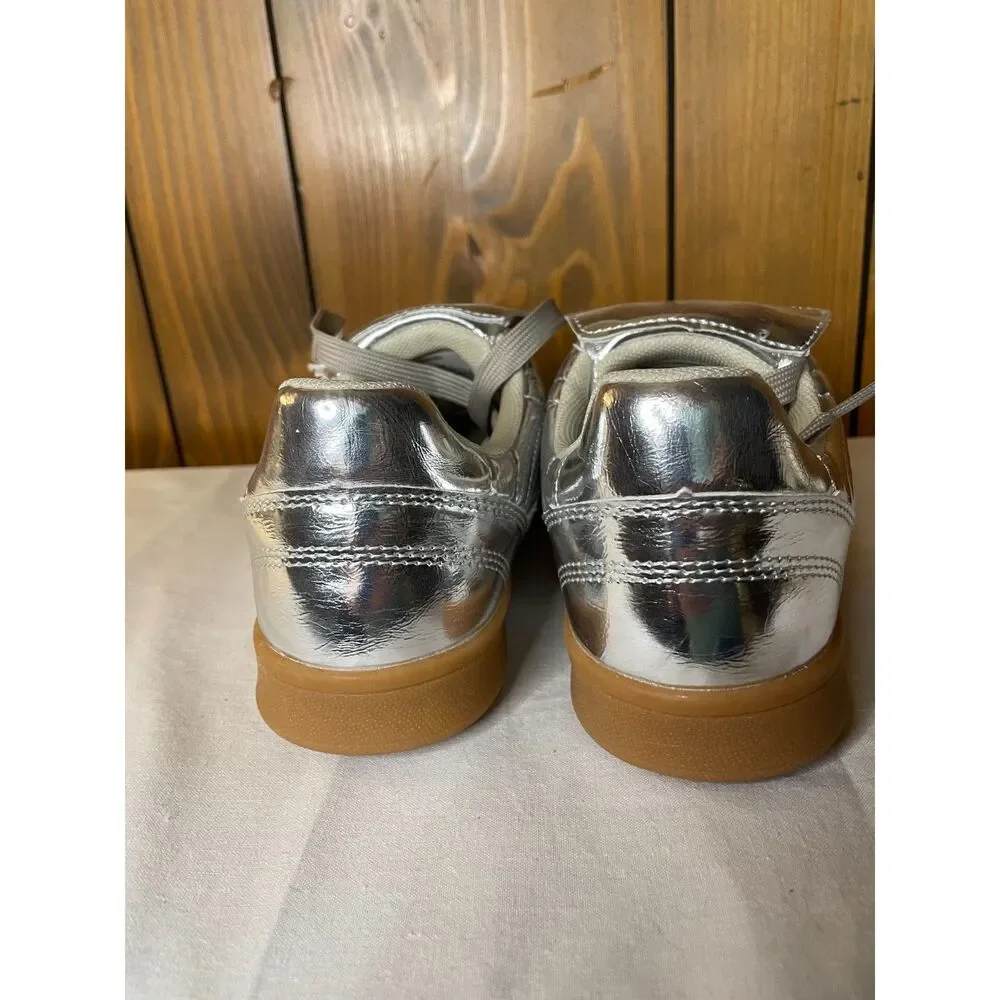 Steve Madden Madrid Silver Metallic Sneakers